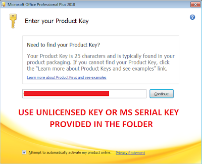 microsoft office unlicensed product message